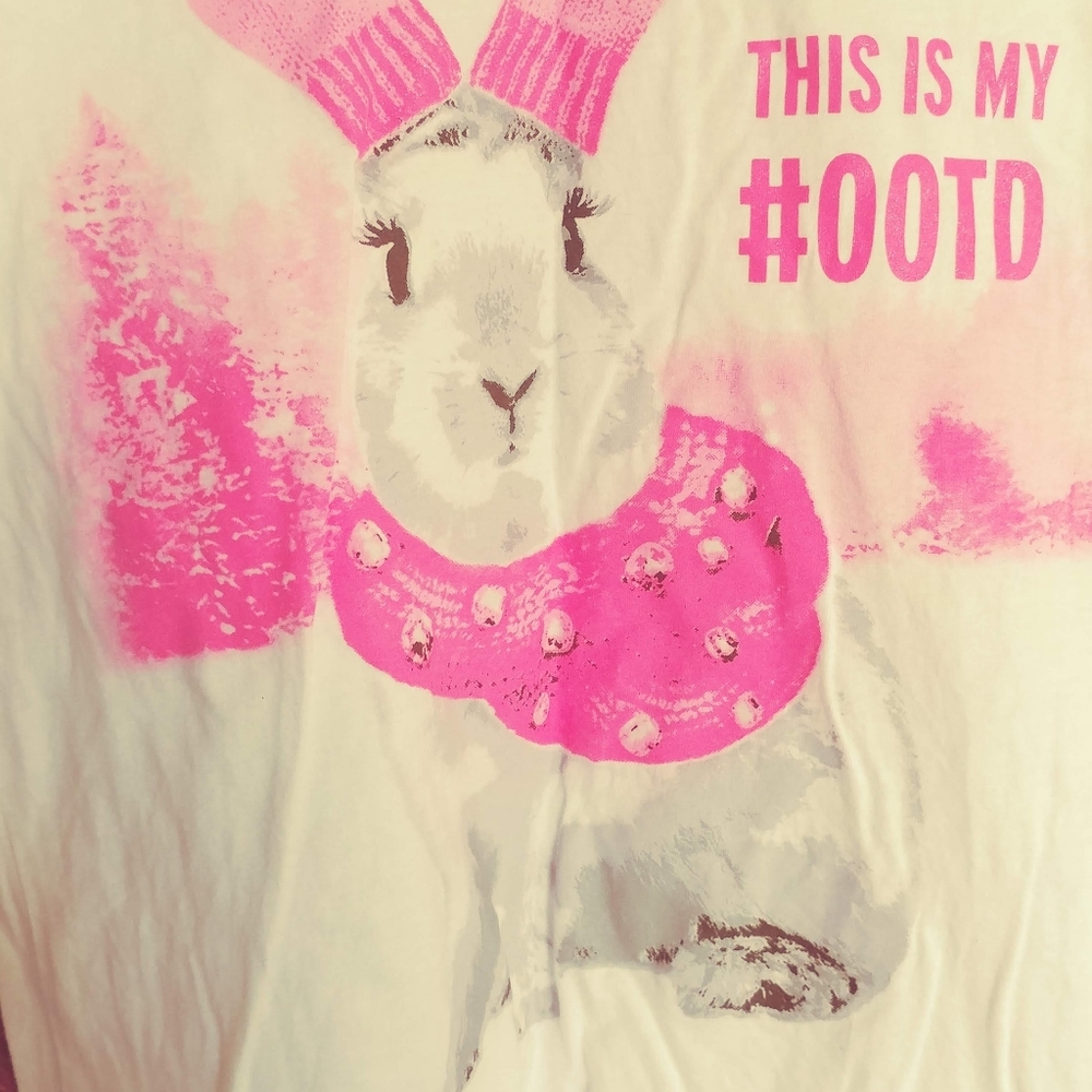 Place Girls Long Sleeve 'This is my #ood' Tee XL